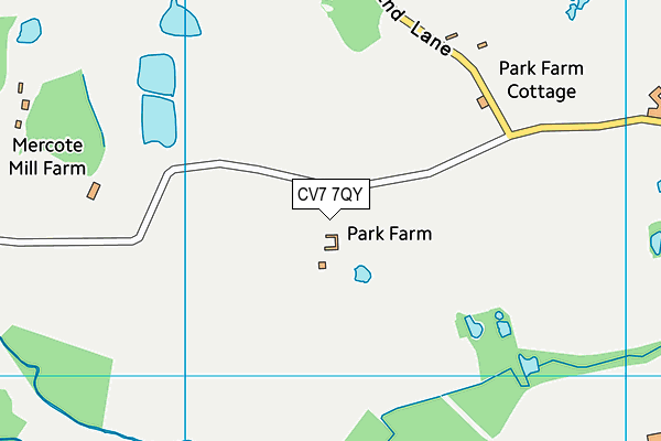 CV7 7QY map - OS VectorMap District (Ordnance Survey) CV7 7QY map - OS VectorMap District (Ordnance Survey)
