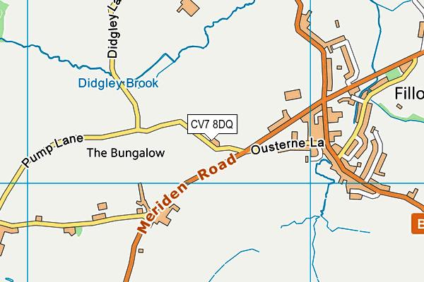 CV7 8DQ map - OS VectorMap District (Ordnance Survey) CV7 8DQ map - OS VectorMap District (Ordnance Survey)