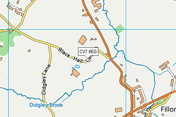 CV7 8EG map - OS VectorMap District (Ordnance Survey) CV7 8EG map - OS VectorMap District (Ordnance Survey)