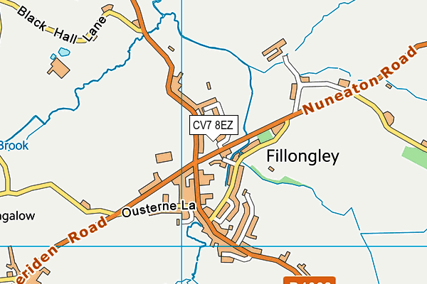 CV7 8EZ map - OS VectorMap District (Ordnance Survey) CV7 8EZ map - OS VectorMap District (Ordnance Survey)