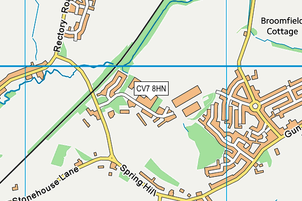 CV7 8HN map - OS VectorMap District (Ordnance Survey) CV7 8HN map - OS VectorMap District (Ordnance Survey)