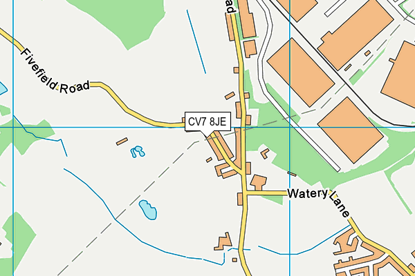 CV7 8JE map - OS VectorMap District (Ordnance Survey) CV7 8JE map - OS VectorMap District (Ordnance Survey)