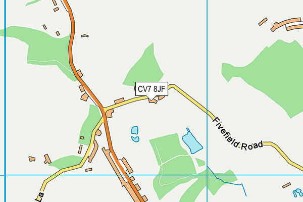 CV7 8JF map - OS VectorMap District (Ordnance Survey) CV7 8JF map - OS VectorMap District (Ordnance Survey)
