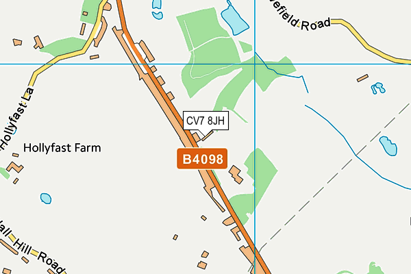 CV7 8JH map - OS VectorMap District (Ordnance Survey) CV7 8JH map - OS VectorMap District (Ordnance Survey)