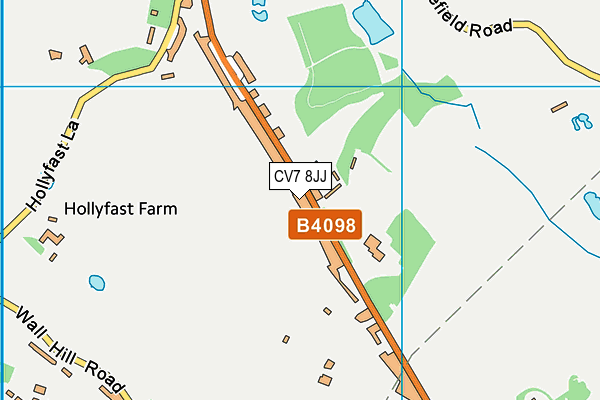 CV7 8JJ map - OS VectorMap District (Ordnance Survey) CV7 8JJ map - OS VectorMap District (Ordnance Survey)