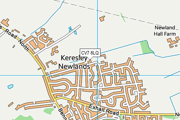 CV7 8LQ map - OS VectorMap District (Ordnance Survey) CV7 8LQ map - OS VectorMap District (Ordnance Survey)