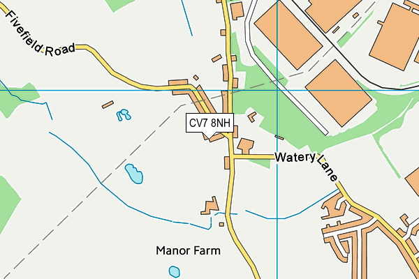CV7 8NH map - OS VectorMap District (Ordnance Survey) CV7 8NH map - OS VectorMap District (Ordnance Survey)