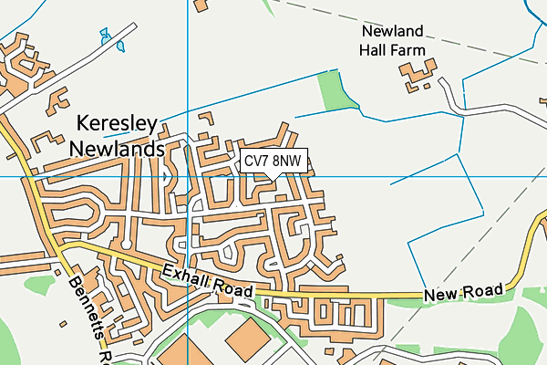 CV7 8NW map - OS VectorMap District (Ordnance Survey) CV7 8NW map - OS VectorMap District (Ordnance Survey)