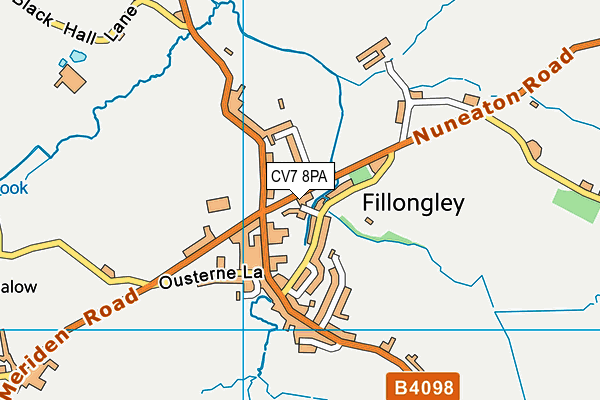 CV7 8PA map - OS VectorMap District (Ordnance Survey) CV7 8PA map - OS VectorMap District (Ordnance Survey)