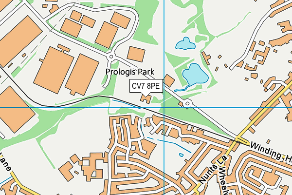 CV7 8PE map - OS VectorMap District (Ordnance Survey) CV7 8PE map - OS VectorMap District (Ordnance Survey)