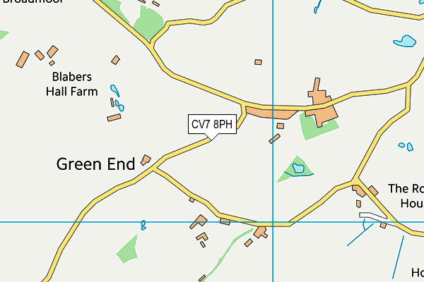 CV7 8PH map - OS VectorMap District (Ordnance Survey) CV7 8PH map - OS VectorMap District (Ordnance Survey)