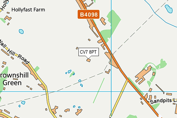 CV7 8PT map - OS VectorMap District (Ordnance Survey) CV7 8PT map - OS VectorMap District (Ordnance Survey)