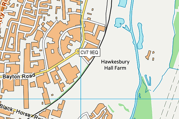 CV7 9EQ map - OS VectorMap District (Ordnance Survey) CV7 9EQ map - OS VectorMap District (Ordnance Survey)