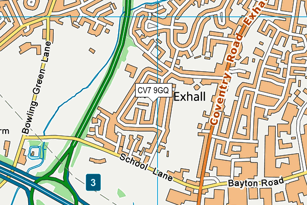 CV7 9GQ map - OS VectorMap District (Ordnance Survey) CV7 9GQ map - OS VectorMap District (Ordnance Survey)