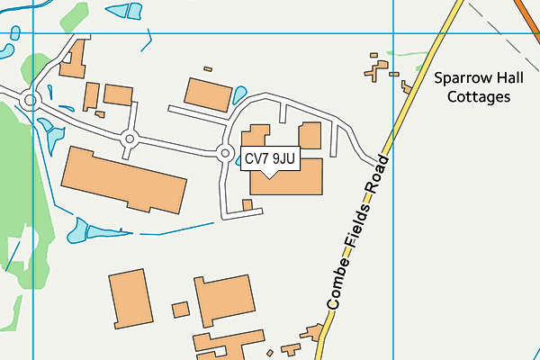 CV7 9JU map - OS VectorMap District (Ordnance Survey) CV7 9JU map - OS VectorMap District (Ordnance Survey)