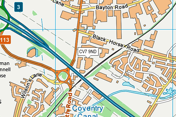 CV7 9ND map - OS VectorMap District (Ordnance Survey) CV7 9ND map - OS VectorMap District (Ordnance Survey)