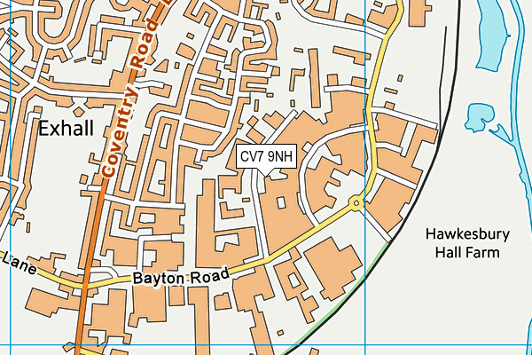 CV7 9NH map - OS VectorMap District (Ordnance Survey) CV7 9NH map - OS VectorMap District (Ordnance Survey)