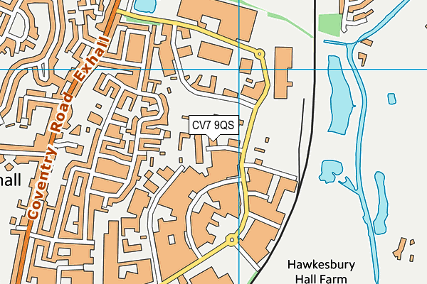 CV7 9QS map - OS VectorMap District (Ordnance Survey) CV7 9QS map - OS VectorMap District (Ordnance Survey)