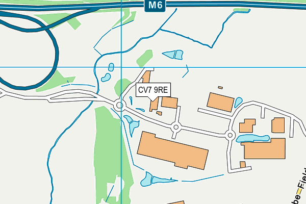 CV7 9RE map - OS VectorMap District (Ordnance Survey) CV7 9RE map - OS VectorMap District (Ordnance Survey)