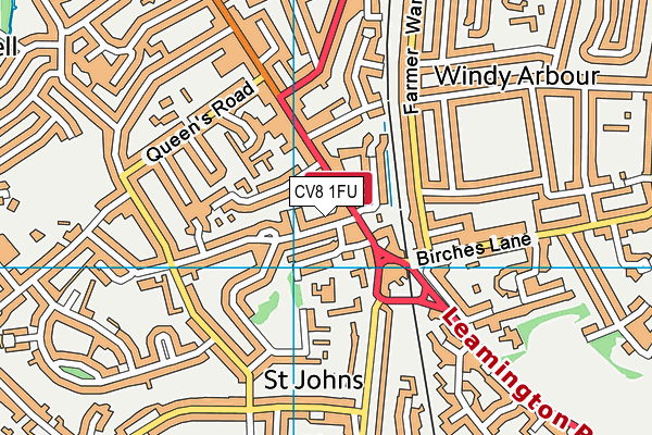 CV8 1FU map - OS VectorMap District (Ordnance Survey) CV8 1FU map - OS VectorMap District (Ordnance Survey)