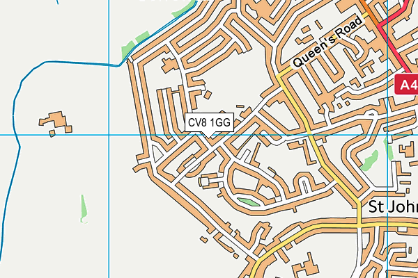 CV8 1GG map - OS VectorMap District (Ordnance Survey) CV8 1GG map - OS VectorMap District (Ordnance Survey)
