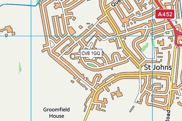 CV8 1GQ map - OS VectorMap District (Ordnance Survey) CV8 1GQ map - OS VectorMap District (Ordnance Survey)