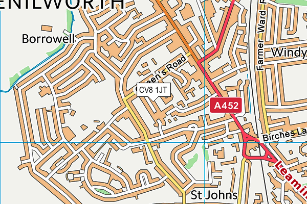 CV8 1JT map - OS VectorMap District (Ordnance Survey) CV8 1JT map - OS VectorMap District (Ordnance Survey)