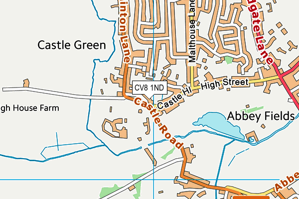 CV8 1ND map - OS VectorMap District (Ordnance Survey) CV8 1ND map - OS VectorMap District (Ordnance Survey)