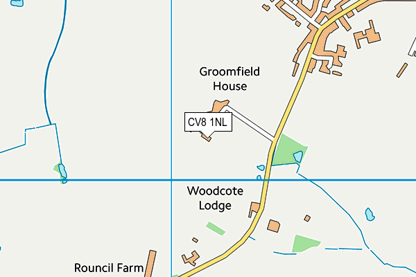 CV8 1NL map - OS VectorMap District (Ordnance Survey) CV8 1NL map - OS VectorMap District (Ordnance Survey)