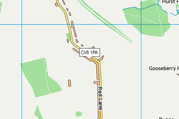 CV8 1PA map - OS VectorMap District (Ordnance Survey) CV8 1PA map - OS VectorMap District (Ordnance Survey)