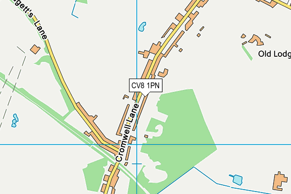 CV8 1PN map - OS VectorMap District (Ordnance Survey) CV8 1PN map - OS VectorMap District (Ordnance Survey)