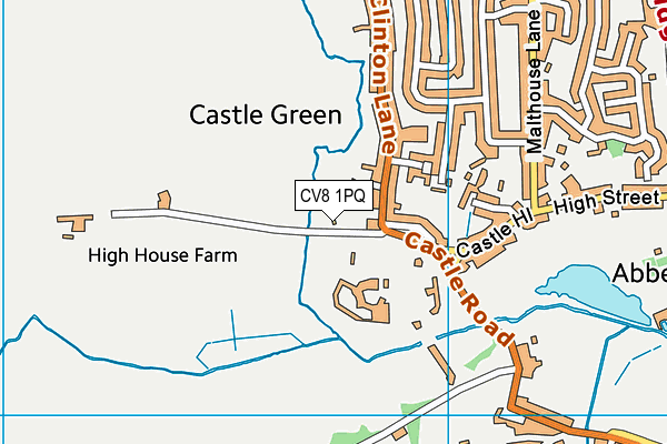 CV8 1PQ map - OS VectorMap District (Ordnance Survey) CV8 1PQ map - OS VectorMap District (Ordnance Survey)