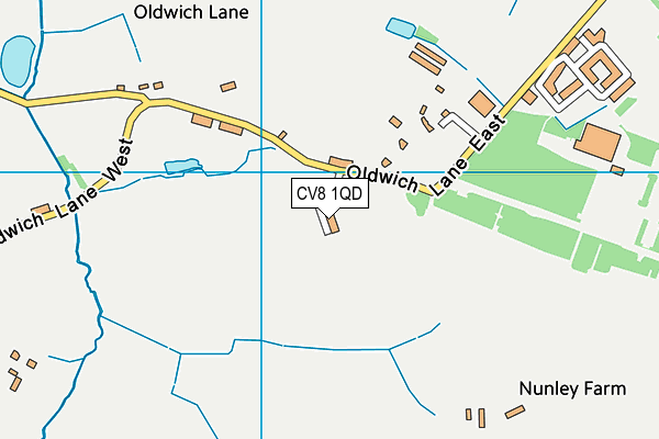 CV8 1QD map - OS VectorMap District (Ordnance Survey) CV8 1QD map - OS VectorMap District (Ordnance Survey)