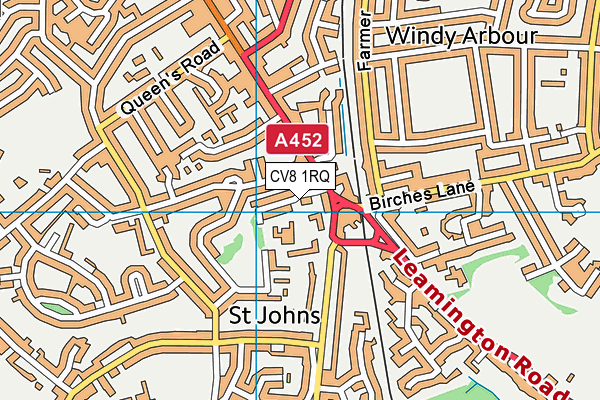 CV8 1RQ map - OS VectorMap District (Ordnance Survey) CV8 1RQ map - OS VectorMap District (Ordnance Survey)