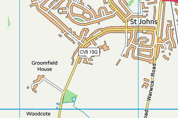 CV8 1SQ map - OS VectorMap District (Ordnance Survey) CV8 1SQ map - OS VectorMap District (Ordnance Survey)