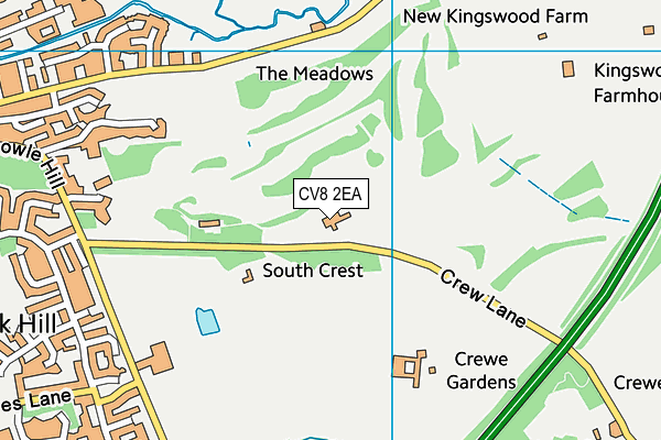 CV8 2EA map - OS VectorMap District (Ordnance Survey) CV8 2EA map - OS VectorMap District (Ordnance Survey)