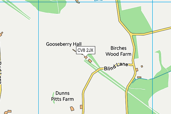CV8 2JX map - OS VectorMap District (Ordnance Survey) CV8 2JX map - OS VectorMap District (Ordnance Survey)