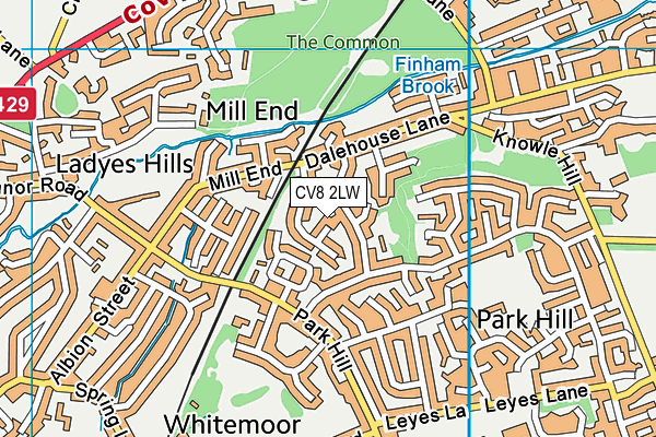 CV8 2LW map - OS VectorMap District (Ordnance Survey) CV8 2LW map - OS VectorMap District (Ordnance Survey)