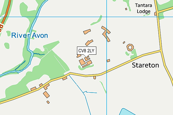 CV8 2LY map - OS VectorMap District (Ordnance Survey) CV8 2LY map - OS VectorMap District (Ordnance Survey)