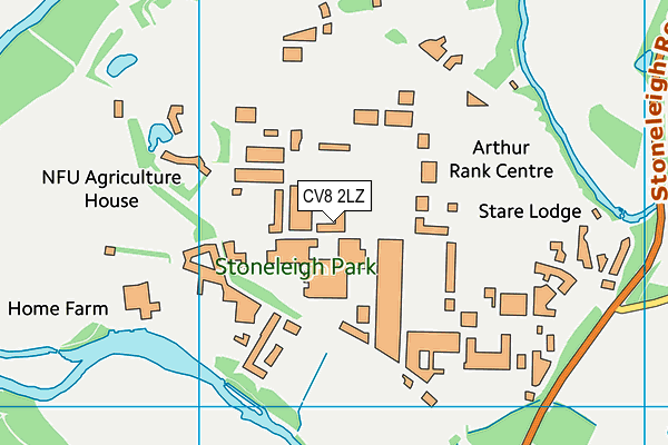 CV8 2LZ map - OS VectorMap District (Ordnance Survey) CV8 2LZ map - OS VectorMap District (Ordnance Survey)