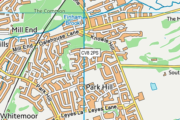 CV8 2PS map - OS VectorMap District (Ordnance Survey) CV8 2PS map - OS VectorMap District (Ordnance Survey)