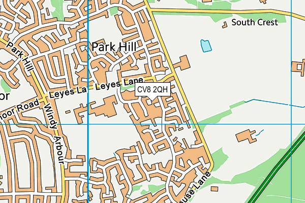 CV8 2QH map - OS VectorMap District (Ordnance Survey) CV8 2QH map - OS VectorMap District (Ordnance Survey)