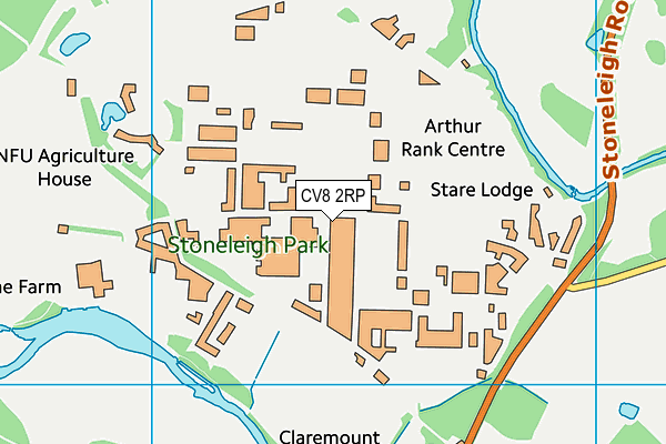 CV8 2RP map - OS VectorMap District (Ordnance Survey) CV8 2RP map - OS VectorMap District (Ordnance Survey)