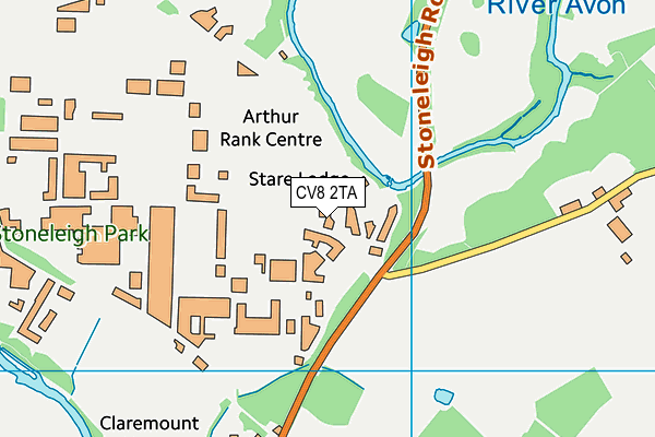 CV8 2TA map - OS VectorMap District (Ordnance Survey) CV8 2TA map - OS VectorMap District (Ordnance Survey)