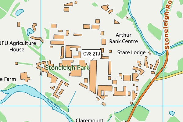 CV8 2TJ map - OS VectorMap District (Ordnance Survey) CV8 2TJ map - OS VectorMap District (Ordnance Survey)