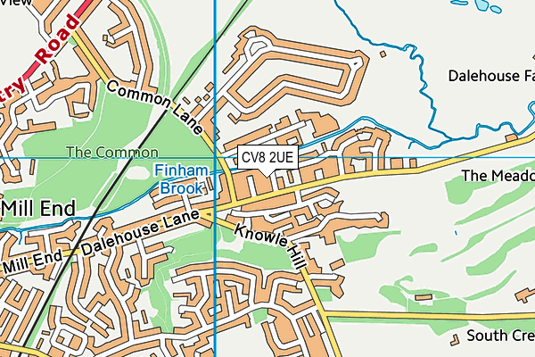 CV8 2UE map - OS VectorMap District (Ordnance Survey) CV8 2UE map - OS VectorMap District (Ordnance Survey)