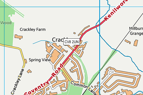 CV8 2UN map - OS VectorMap District (Ordnance Survey) CV8 2UN map - OS VectorMap District (Ordnance Survey)