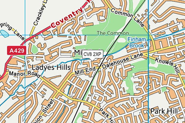 CV8 2XP map - OS VectorMap District (Ordnance Survey) CV8 2XP map - OS VectorMap District (Ordnance Survey)