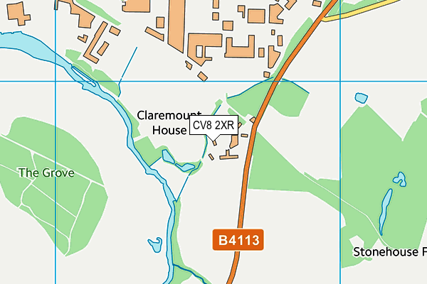 CV8 2XR map - OS VectorMap District (Ordnance Survey) CV8 2XR map - OS VectorMap District (Ordnance Survey)