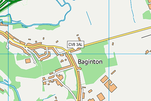 CV8 3AL map - OS VectorMap District (Ordnance Survey) CV8 3AL map - OS VectorMap District (Ordnance Survey)